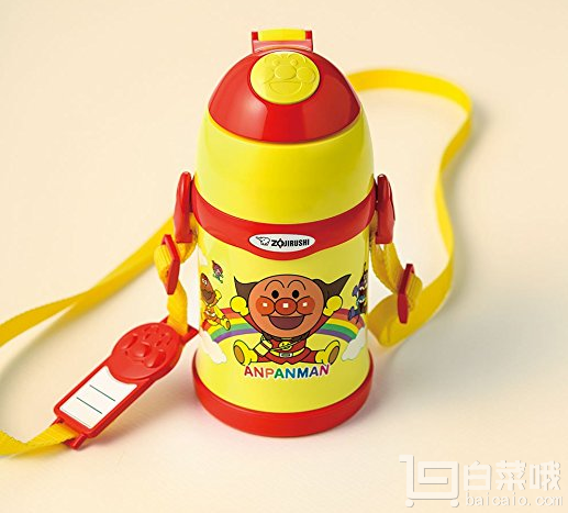 Zojirushi 象印 面包超人 ST-ZG45A-ER 不锈钢保冷儿童吸管水杯 450ml*3个 480.8元包邮包税新低160.3元/个（双重优惠）