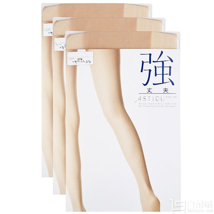 日本产，ATSUGI 厚木 强系列 防勾丝隐形丝袜3双装84元包邮