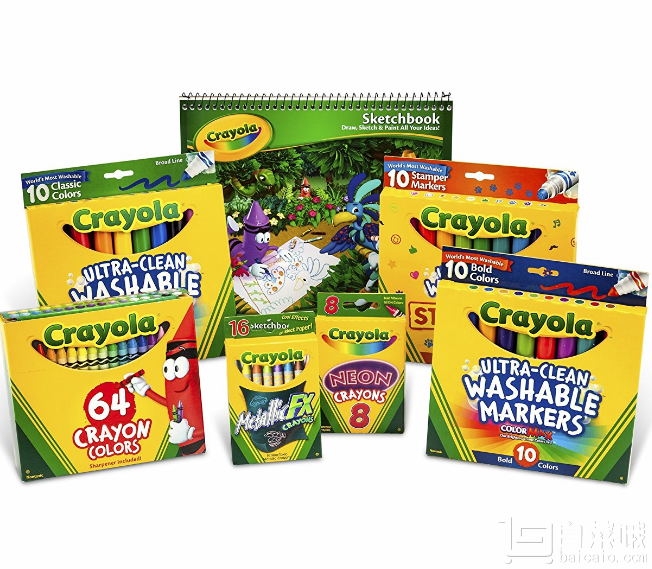 金盒特價(jià)，Crayola 繪兒樂 歡樂印章繽紛套裝 Prime會員湊單免費(fèi)直郵到手新低￥97.89