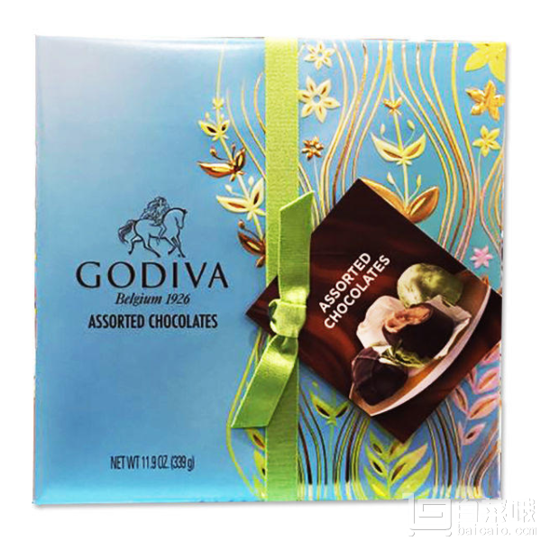 GODIVA 歌帝梵 混合口味情人节版巧克力礼盒(27颗333g装)￥149包邮包税