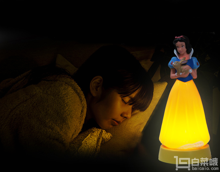 Disney 迪士尼 公主LED小夜灯￥29.9包邮（￥69.9-40）