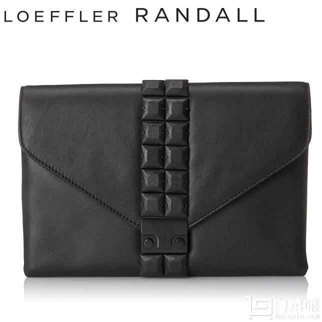 LOEFFLER RANDALL 洛菲勒·兰德尔 女士Lock Clutch真皮手拿斜跨包 2.8折0.47到手￥820