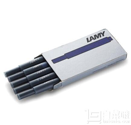 LAMY 凌美 钢笔专用一次性墨胆 5支 蓝黑色/蓝色￥9.9+1.11税费