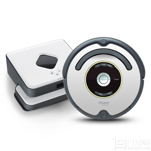 亚马逊中国：镇店之宝，iRobot Roomba 651 智能扫地机器人+Braava 381 拖地机器人 赠1干1湿抹布￥2949.75包邮