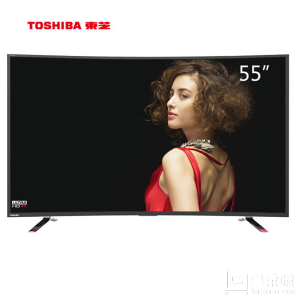 Toshiba 东芝 55U6680C 55英寸 曲面屏4K超高清智能晶电视新低￥3898包邮（￥3998-100）