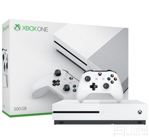 0点开始，Microsoft 微软 Xbox One S 500GB 白色 游戏主机套装￥1799包邮