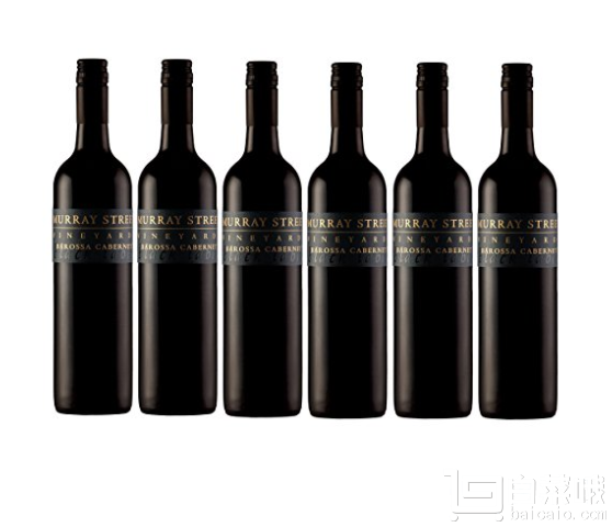 镇店之宝，澳大利亚进口 Murray Street Vineyards 慕瑞斯酒庄 黑标赤霞珠红葡萄酒750ml*6￥450包邮（￥900 下单5折）