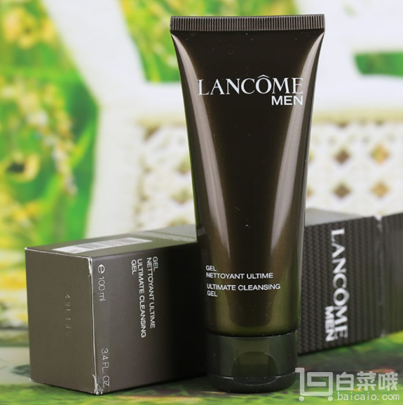 国内￥385，Lancome 兰蔻 男士温和洁面啫喱洗面奶100ml免费直邮到手￥190