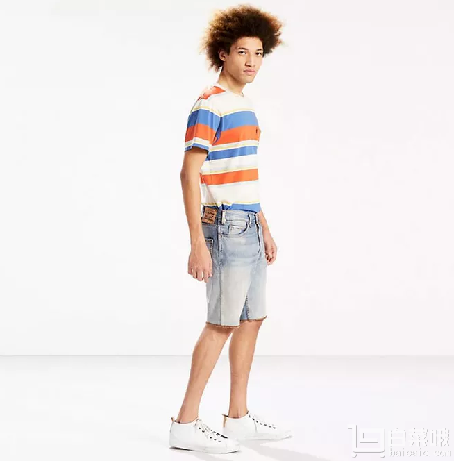 码全，Levi's 李维斯 男士505系列牛仔裤短裤  1.6折.75（.99 额外85折）到手￥120