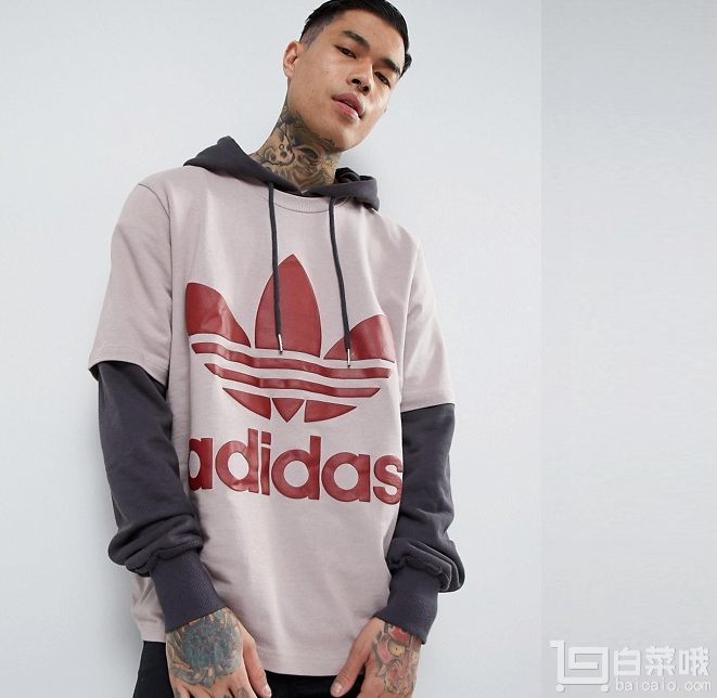 Eason同款，adidas Originals 阿迪达斯 三叶草 AC Boxy男士纯棉大LOGOT恤  £12.67凑单免费直邮到手￥110