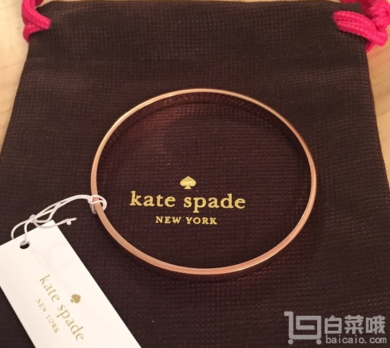 Kate Spade 凯特丝蓓 玫瑰金 传统风情手镯 prime会员凑单免费直邮到手新低￥202