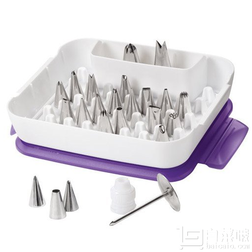 Wilton 惠爾通 2104-2531 蛋糕裱花嘴套裝 25件套 Prime會(huì)員湊單免費(fèi)直郵含稅到手￥111.86