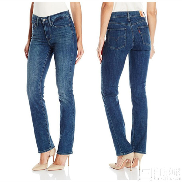 Levi's 李维斯 Slimming 女士修身直筒牛仔裤 .99到手￥165