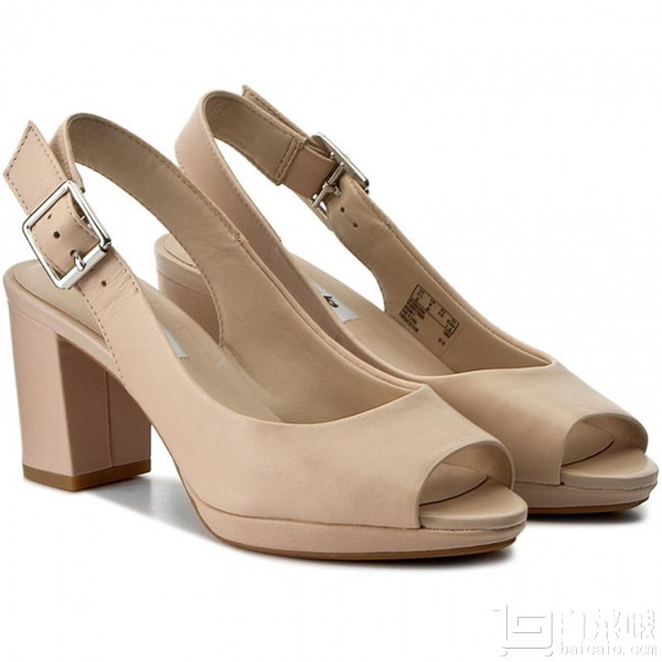 国内￥909，Clarks 其乐 Kelda Spring 女士真皮鱼嘴鞋 Prime会员免费直邮含税到手￥229