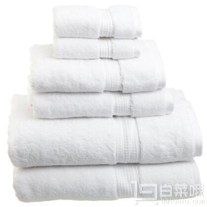 限Prime会员,Superior Egyptian Cotton 埃及棉毛巾六件套 白色￥229.19包邮包税