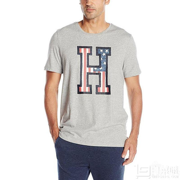 Tommy Hilfiger 男士纯棉圆领短袖T恤09T3095 三色￥99包邮包税（￥109-10）