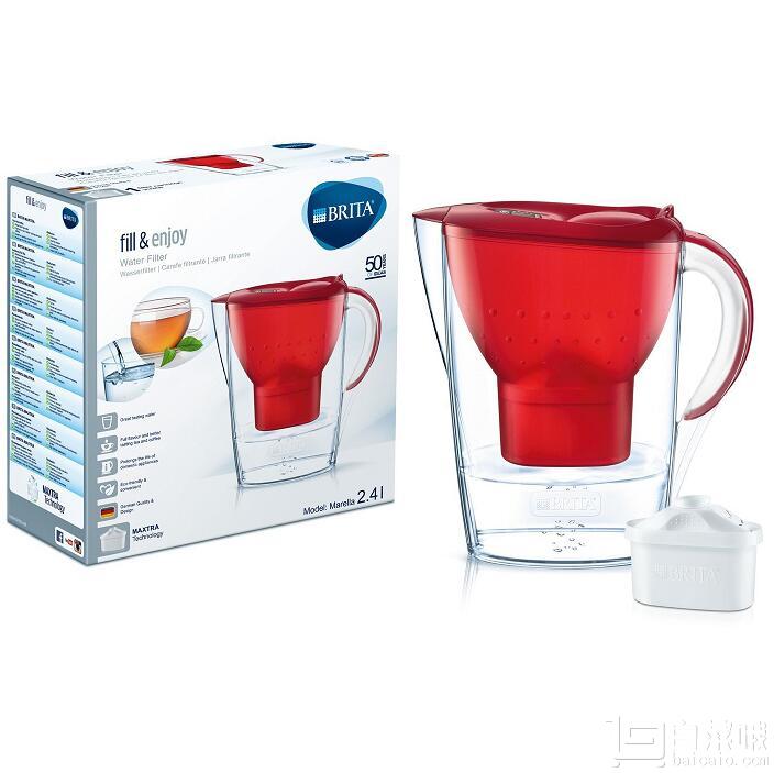 Brita 碧然德 Marella 2.4L家用滤水壶 1壶1芯 Prime会员凑单免费直邮到手￥113