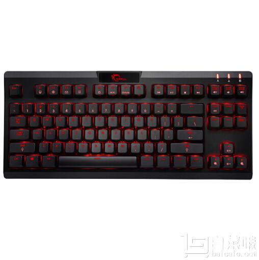 G.SKILL 芝奇 RIPJAWS KM560 MX 全背光机械式键盘 黑色 Cherry MX 茶轴￥299包邮