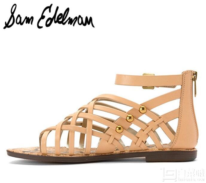 Sam Edelman  女士真皮平底涼鞋   到手￥290