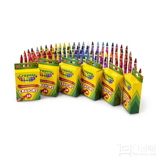 国际免邮月，Crayola 绘儿乐 可水洗蜡笔24支*6盒74.96元