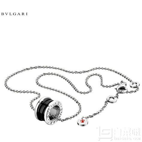 BVLGARI 宝格丽 Save The Children 慈善款 黑色陶瓷纯银吊坠项链￥4299包邮包税（4999-700）