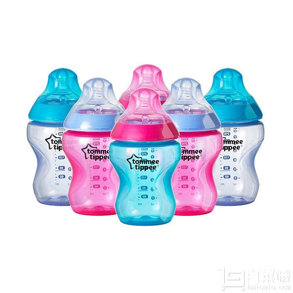 金盒特价，Tommee Tippee 汤美天地 Closer to Nature系列防胀气宽口径奶瓶 150ml*6只装 Prime会员凑单免费直邮含税到手￥81