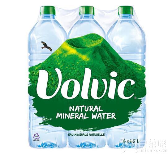 VOLVIC 富维克 法国进口天然矿泉水 1.5L*6瓶￥29.9
