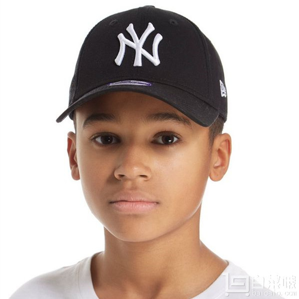 New Era 纽亦华 9Forty 可调节棒球帽 儿童款 黑色86.99元（可3件92折）