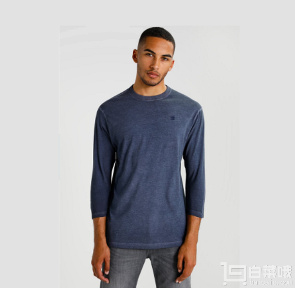 G-STAR RAW Kantano 男士全棉7分袖T恤 Prime会员免费直邮含税到手￥240.92