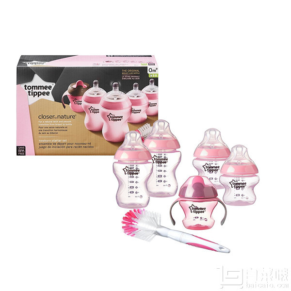 Tommee Tippee 汤美天地 Closer to Nature系列 新生儿奶瓶套装 Prime会员凑单免费直邮含税到手￥143