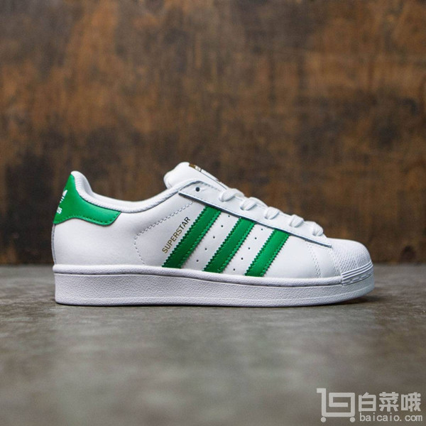 adidas Originals 阿迪达斯 Superstar 绿金标 女士贝壳头休闲鞋 到手￥330