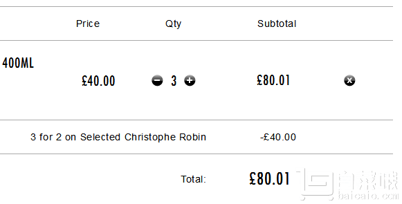 Christophe Robin 刺梨籽油修复洗发水400ml £26.67（£40 买3免1）免费直邮到手￥238