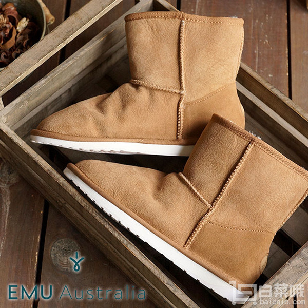 EMU Australia Stinger Mini 皮毛一体 防水短款雪地靴￥489包邮（双重优惠）