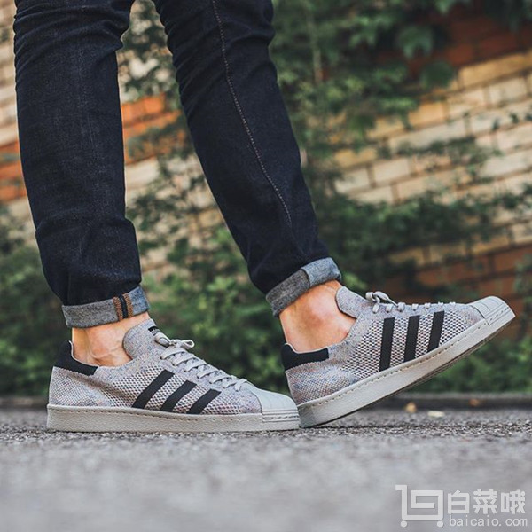 adidas Originals 阿迪达斯 三叶草 Superstar 80s Primeknit 男士运动鞋 到手￥320