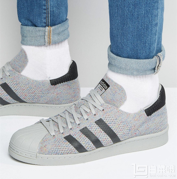 adidas Originals 阿迪达斯 三叶草 Superstar 80s Primeknit 男士运动鞋 到手￥320