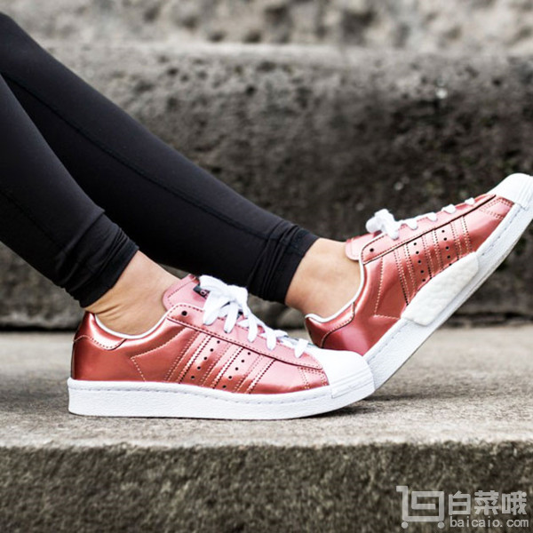 adidas Originals 阿迪达斯 Superstar Boost 女士贝壳头休闲鞋 .99到手305元（需用优惠码）