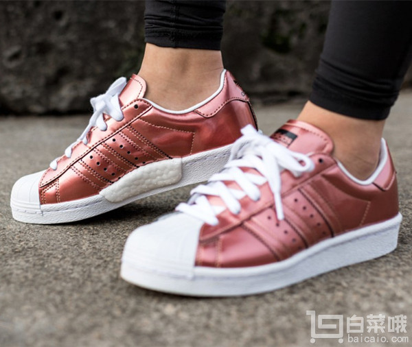 adidas Originals 阿迪达斯 Superstar Boost 女士贝壳头休闲鞋 .99到手305元（需用优惠码）