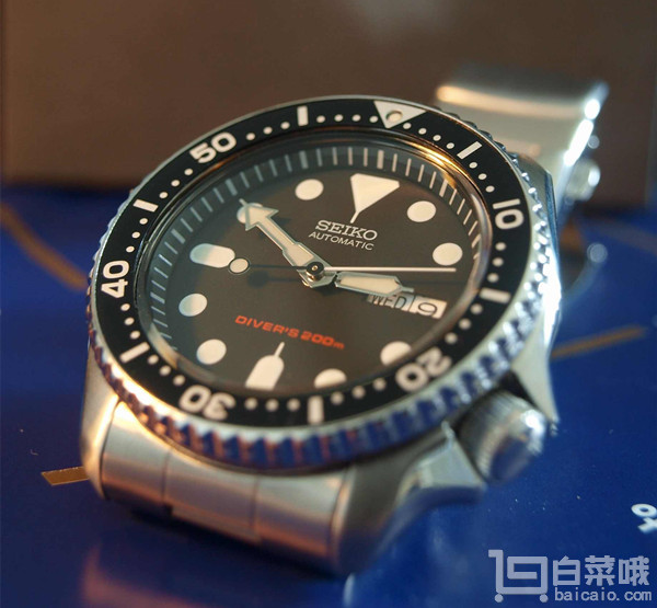 Seiko 精工 SKX007KC 男士自動機(jī)械潛水腕表 Prime會員免費(fèi)直郵含稅到手￥1059