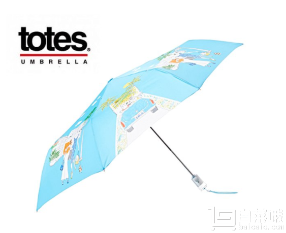 Totes 城市風(fēng)景系列 一鍵打開(kāi)自動(dòng)晴雨傘 Prime會(huì)員湊單免費(fèi)直郵含稅到手￥88