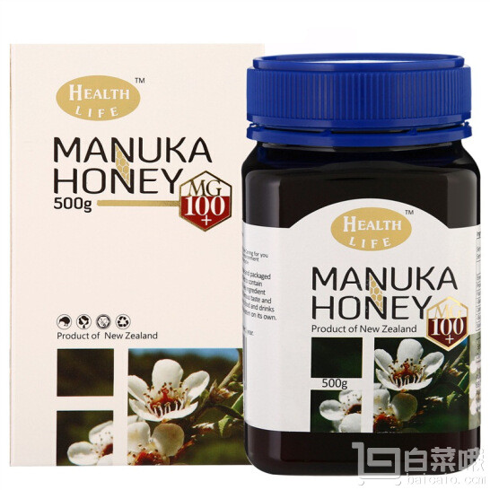 新西兰进口，Health Life 海斯拉夫 麦卢卡蜂蜜MG100+ 500g+凑单品新低￥101包邮（双重优惠）