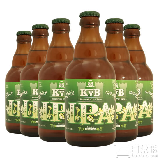 比利时进口，Keizerrijk 布雷帝国 IPA精酿啤酒 330ML*6瓶*2￥118包邮（￥218-100）