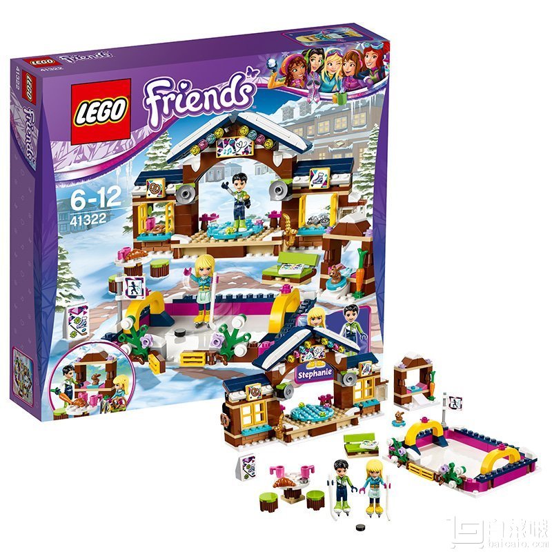 7月新品，LEGO 乐高 Friends 好朋友系列 41322 滑雪度假村溜冰场￥119包邮（￥169-50）