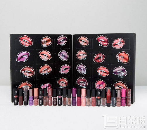 NYX Kiss & Tell 圣诞倒数口红日历24支礼盒装 £40凑单免费直邮到手￥350