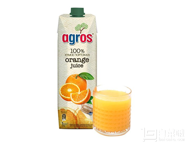镇店之宝，希腊进口 莱果仕 100%橙汁 1L*4瓶 多口味可选￥39.9