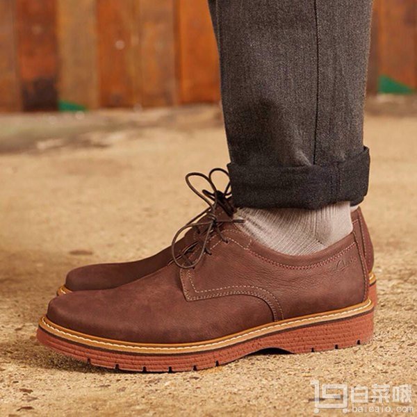 国内￥979，Clarks 其乐 Newkirk Plain 男士真皮休闲鞋 Prime会员免费直邮含税到手新低￥361