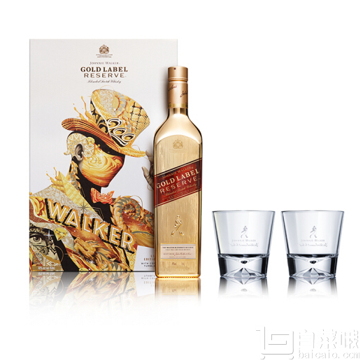 JOHNNIE WALKER 尊尼获加 金牌珍藏调配苏格兰威士忌 750ml 限量版礼盒*2件 596.64包邮298.32元/瓶（双重优惠）
