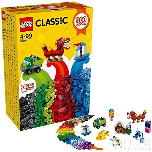 京东商城：限Plus会员 LEGO 乐高 Classic 经典创意系列 10704 创意积木盒*2件新低￥418包邮（双重优惠）