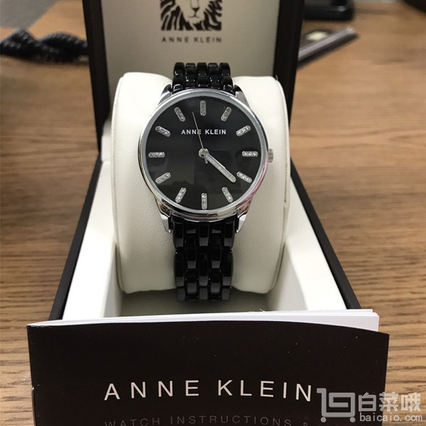 Anne Klein 安妮·克莱恩 AK/2617BKSV 女士时尚手表 Prime会员免费直邮含税到手￥315