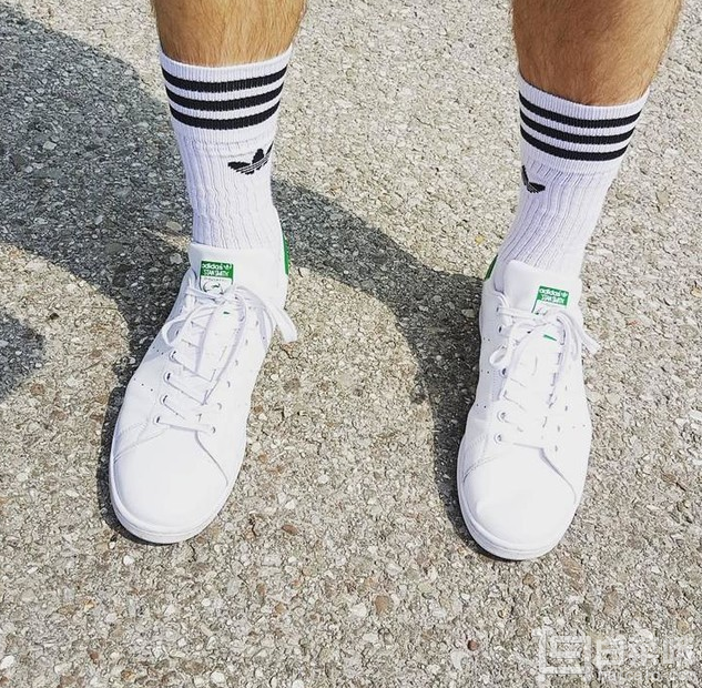 Adidas Originals 阿迪达斯 Stan Smith 男款复古小白鞋 绿尾307元包邮