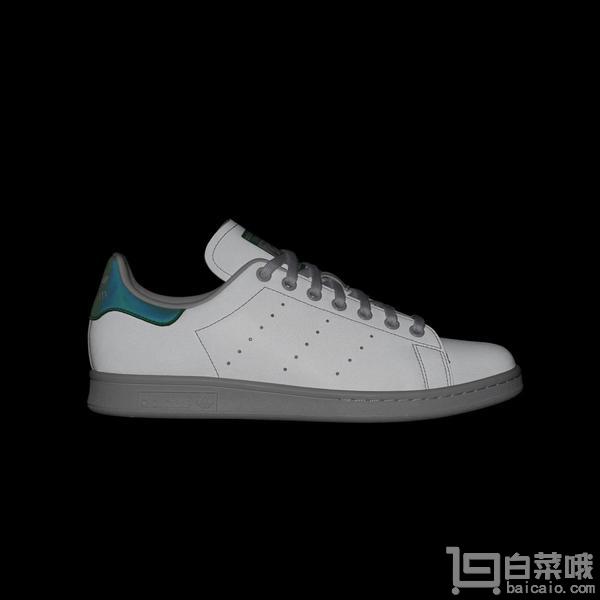 adidas 阿迪达斯 Originals 三叶草 Stan Smith 女士真皮板鞋 夜光版绿尾 到手￥470